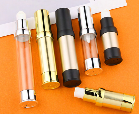 스냅 로션 펌프와 함께 10ml 15ml 20ml 30ml PP 플라스틱 공기 없는 펌프 병