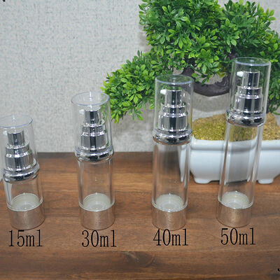 15ml 빈 30ml 50ml 1oz 아크릴 공기 없는 펌프 병 핑크 고급 얼굴 세럼 병 포장