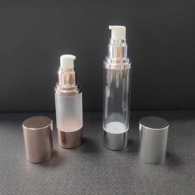 로즈 골드 실버 30ml 50ml 에어리스 로션 펌프 유리 병 30ml 트위스트 에어리스 펌프 병
