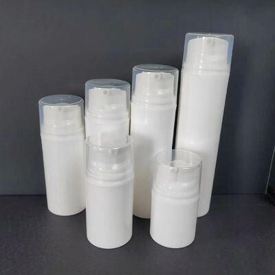 빈 30ml 미니 투명 진공 ABS 플라스틱 로션 병 흰색 공기 없는 펌프 캡