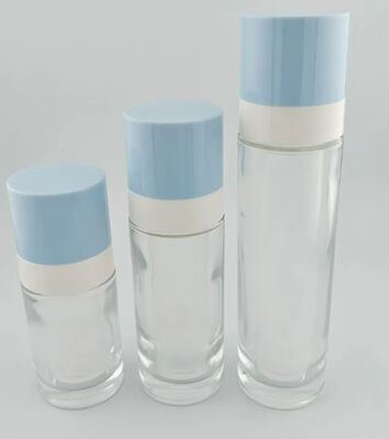 유리 공기 없는 로션 펌프 병 15ml 30ml 50ml