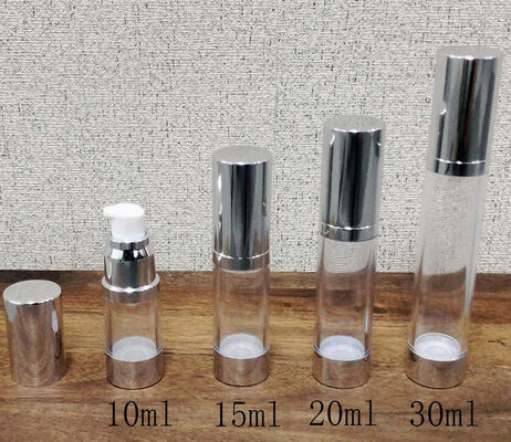 인기가 있는 로션 펌프 병과 함께 실린더형 은 PP 플라스틱 공기 없는 펌프 병 5ml 15ml 20ml 30ml