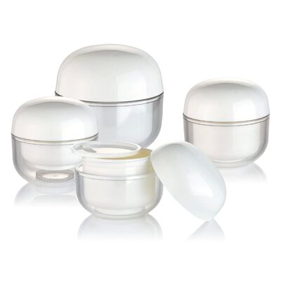 OEM 백색 PP 30g 크림 화장품 둥근 항아리
