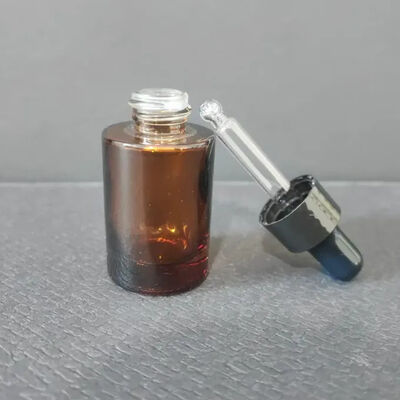 사용자 지정 고급 맑은 빈 유리 병 사용자 지정 색상 15ml 에센셜 오일 드롭퍼 병