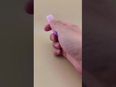 립스틱용 보라색 소형 립밤 포장재, 투명 골지 뚜껑 포함