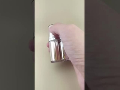 화장품 및 스킨케어 제품용 이중 색상 금색 및 은색 에어리스 펌프 병(외부 덮개 포함)