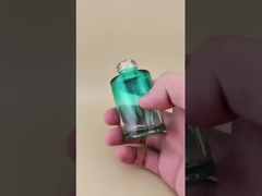 에센스용 새로운 디자인의 점진적 변화 다크 클리어 그린 스무스 유리 병