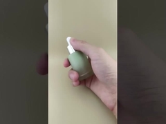 새로운 디자인 점진적 변경 에센스용 녹색 리브드 드롭퍼 병 K-GBL30