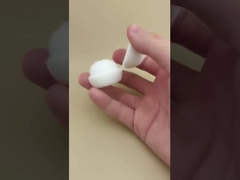 화이트 플라스틱 소형 구형 화장품 병 뚜껑