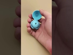 화장품 병용 하늘색 플라스틱 매끄러운 구형 뚜껑