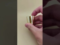 골드 알루미늄-플라스틱 라운드 스무스 캡 (스킨케어 병용 투명 버튼 포함)