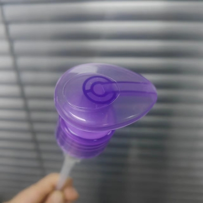 투명한 자주빛 바디 로션 펌프 비 누출 1.20 - 1.50 ml/T