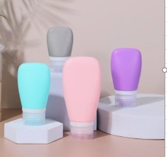 누출 방지 휴대용 빈 샴푸 여행 크기 실리콘 병 크림 용기