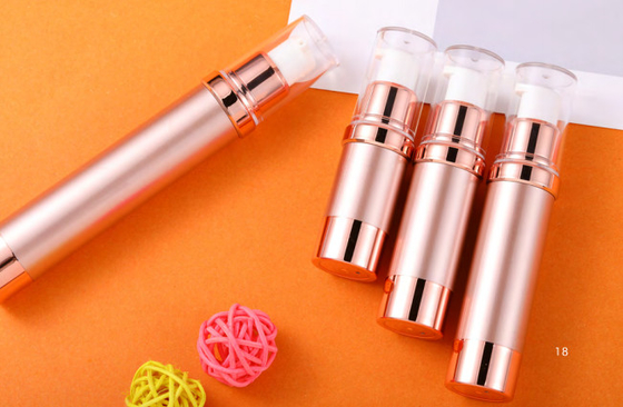 15ml 얼어붙은 공기 없는 펌프 병 플라스틱 로션 펌프 진공 여행 용기
