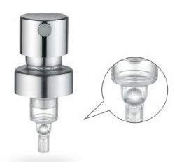 ODM K403 얇은 안개 향수 펌프 스프레이어 0.10cc 알루미늄 은색