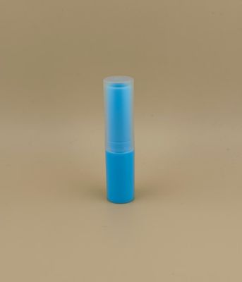 립스틱용 파란색 소형 립밤 포장, 투명 골지 뚜껑 포함