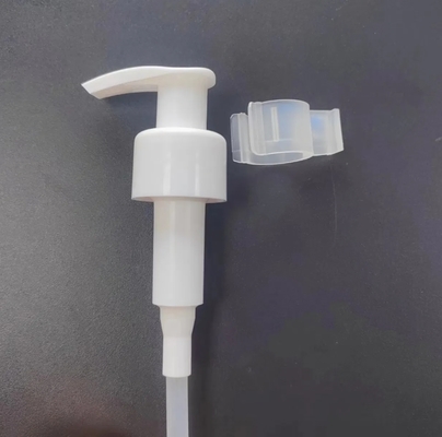 녹색 사용자 지정 PP 재료 로션 분배 펌프 액체 비누 피부 관리 로션을위한 클립 잠금