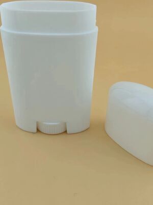 화이트 맞춤형 색상 타원형 PP 플라스틱 화장품 데오도란트 스틱 병