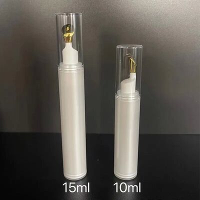 10ml 15ml 미니 공기 없는 펌프 병 PP 플라스틱 눈 세럼 크림 공기 없는 병