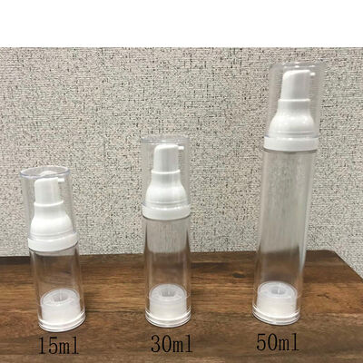 비어있는 플라스틱 로션 공기 없는 얼굴 세럼 펌프 피부 관리 용품 포장 공기 없는 50ml