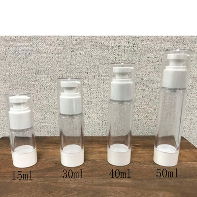 15ml 30ml 40ml 50ml 화장품 공기 없는 병 몸 크림 공기 밀착 된 공기 없는 펌프 병