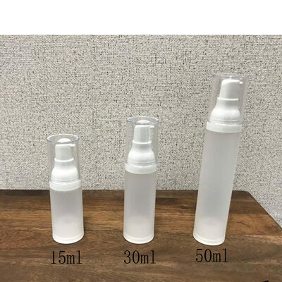 환경 친화적 15ml 30ml 45ml 50ml 투명 빈 PP 플라스틱 화장품 포장 용기 혈청 로션 공기 없는 펌프 병