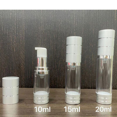 30ml 50ml 하얀 선명한 공기 없는 펌프 병 진공 화장품 로션 펌프 병