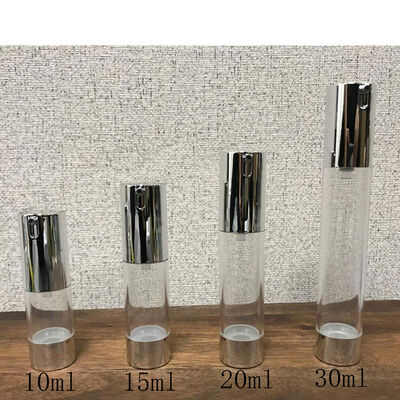 30ml 50ml 하얀 선명한 공기 없는 펌프 병 진공 화장품 로션 펌프 병