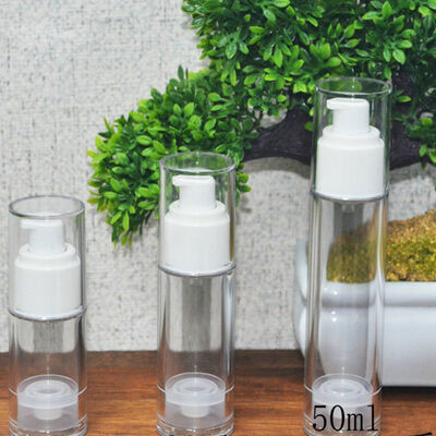 15ml 빈 30ml 50ml 1oz 아크릴 공기 없는 펌프 병 핑크 고급 얼굴 세럼 병 포장