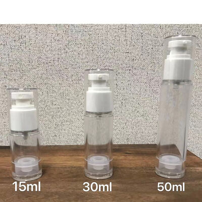 15ml 빈 30ml 50ml 1oz 아크릴 공기 없는 펌프 병 핑크 고급 얼굴 세럼 병 포장