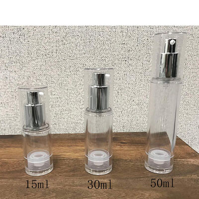 5ml 10ml 15ml 흰색 분홍색 파란색 검은색 공기 없는 로션 펌프 PP 병 공기 없는 화장품 여행 고급 공기 없는 병