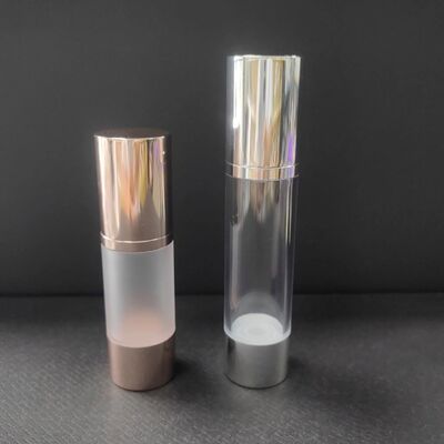 로즈 골드 실버 30ml 50ml 에어리스 로션 펌프 유리 병 30ml 트위스트 에어리스 펌프 병