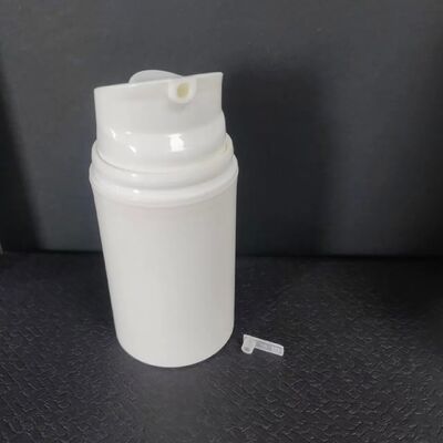 빈 30ml 미니 투명 진공 ABS 플라스틱 로션 병 흰색 공기 없는 펌프 캡