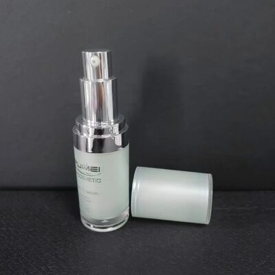 자외선 차단제 크림 용기 30ml 압축 펌프 자외선 차단기 병 화장품 달걀 모양 플라스틱 사용자 지정 비어있는 자외선 차단기 흰색