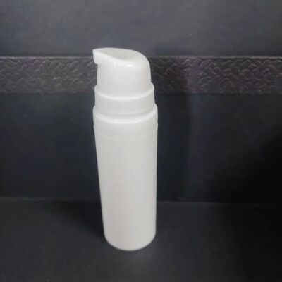 무료 샘플 흰색 30ml PCR 공기 없는 펌프 병 화장품, 모든 플라스틱 PP 공기 없는 로션 펌프 병, 가라파 Sem Ar