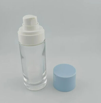 유리 공기 없는 로션 펌프 병 15ml 30ml 50ml