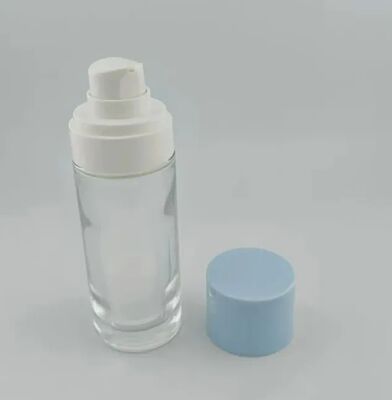 유리 공기 없는 로션 펌프 병 15ml 30ml 50ml