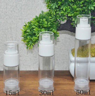 인기가 있는 로션 펌프 병과 함께 실린더형 은 PP 플라스틱 공기 없는 펌프 병 5ml 15ml 20ml 30ml