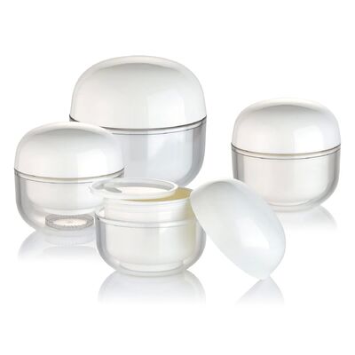 OEM 백색 PP 30g 크림 화장품 둥근 항아리