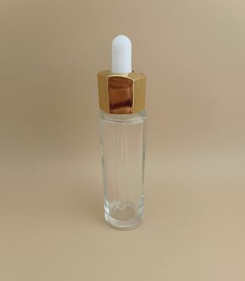 CRC를 특징으로 한 맞춤형 선명한 드립퍼 병 가능하고 멋진 다각형 디자인 에센스의 내구적인 포장 솔루션을 제공합니다.