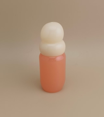 여아 향수를 위한 핑크색 유리병, 쌀색 뚜껑